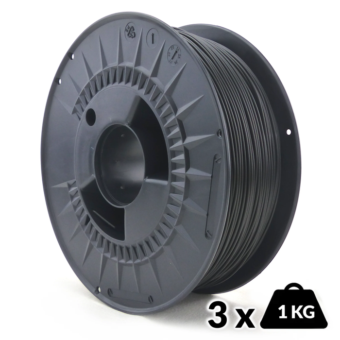 Pack 3x 1kg PLA Noir Arianeplast 1.75 mm