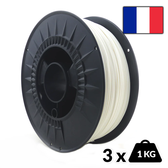 Pack 3x 1kg PLA Blanc Arianeplast 1.75 mm