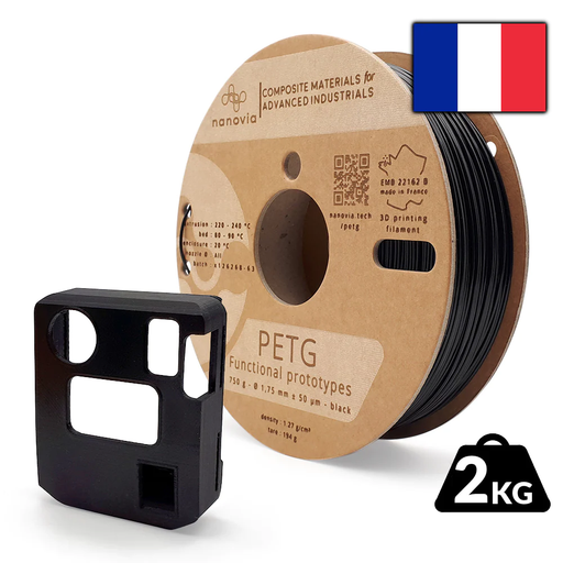 Imprimante3dfrance - Imprimante 3D France - Fil PLA 3DFilTech 1,75mm gris  clair - pour imprimante 3D
