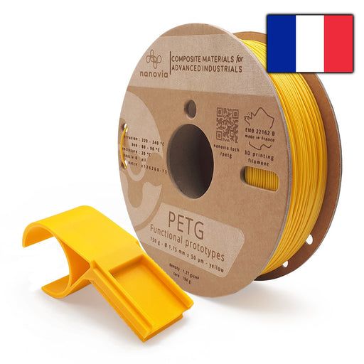 Filament Jaune G3D PRO PETG 1Kg 1.75mm - Grossiste 3D