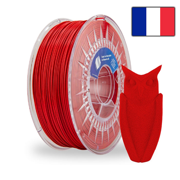 Filament PLA Granit Rouge Francofil 1kg / 1.75mm Fabriqué en France