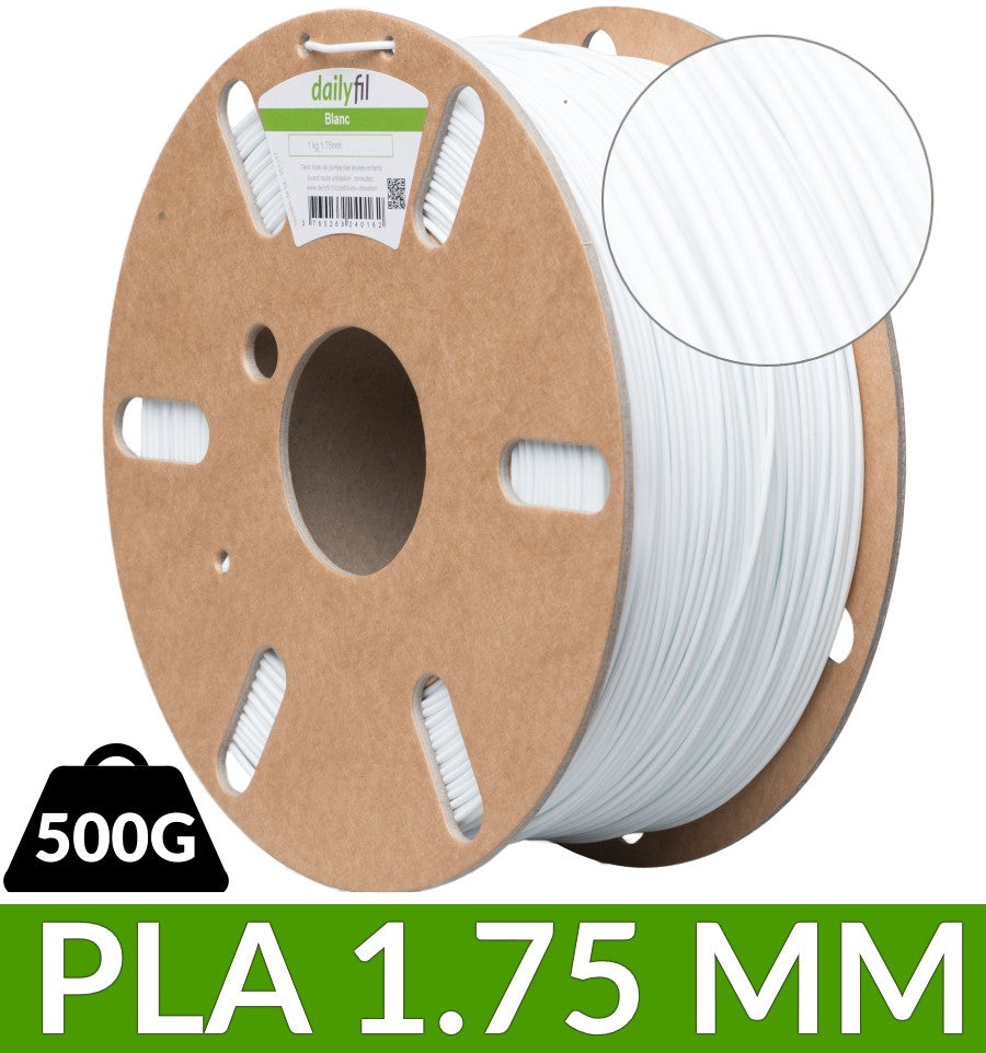 PLA Vert  Blanc DUAL GLOSSY dailyfil 1.75 mm - 500g — Filimprimante3D