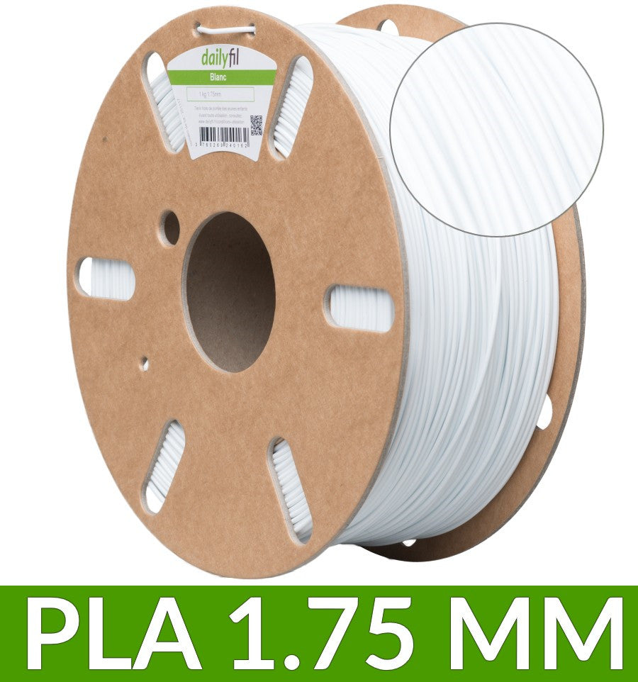 Filament PLA 1.75 mm argent 2.3 kg - dailyfil — Filimprimante3D