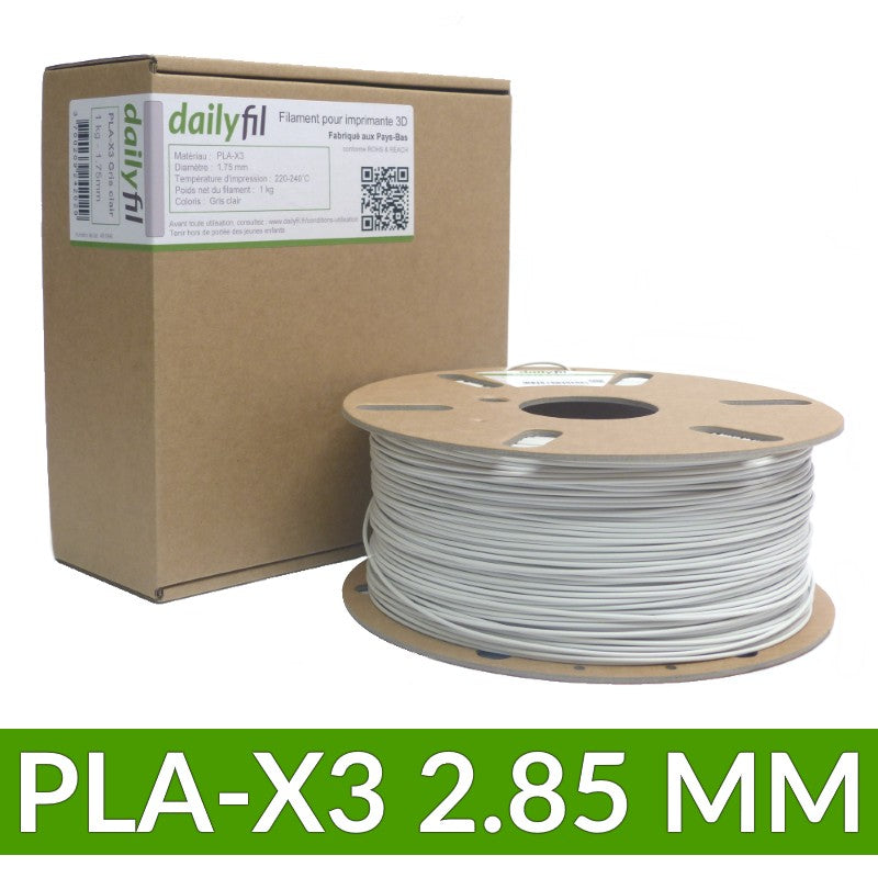 Premium PLA 1.75mm gris clair - 1kg — Filimprimante3D