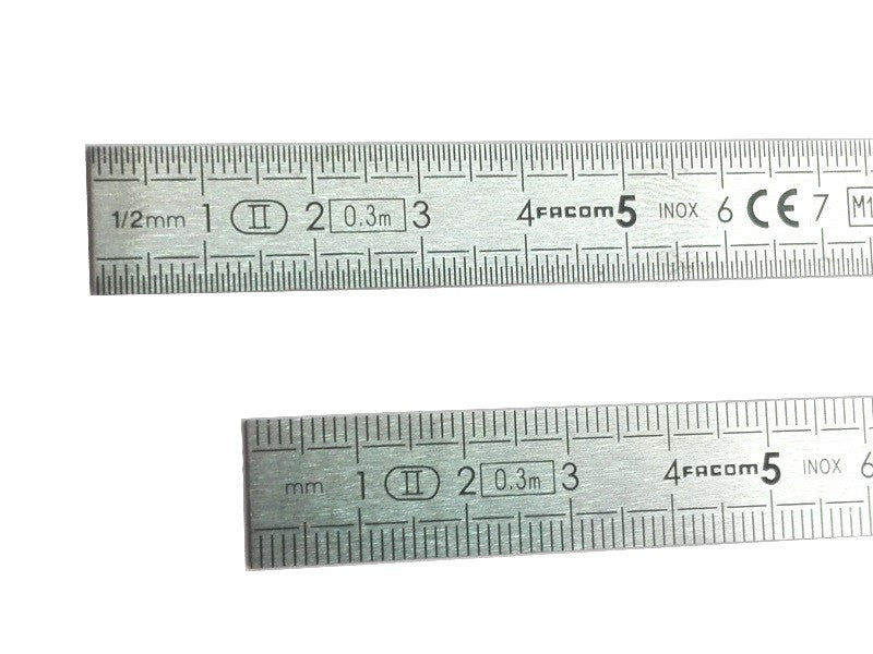 Réglet acier flexible ép 0,5mm l 13mm L 50cm - Graphoplex ref GXR41458